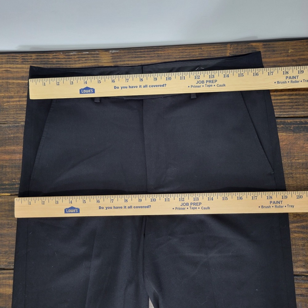 Nautica GAFF Men's Dress Pants Poly Blend Black size 32x32 NEW - Picture 2 of 8